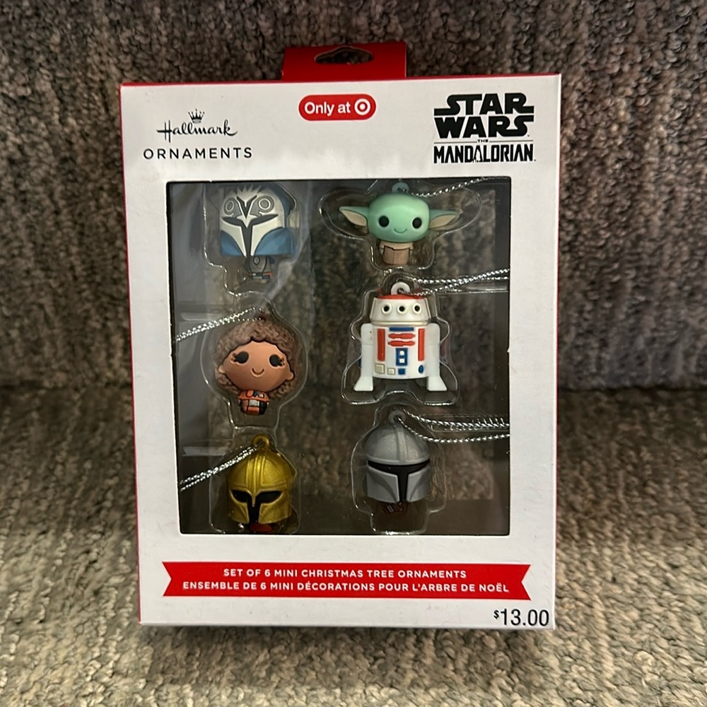 Target US exclusive Star Wars mandalorian hallmark ornaments  mini set of 6